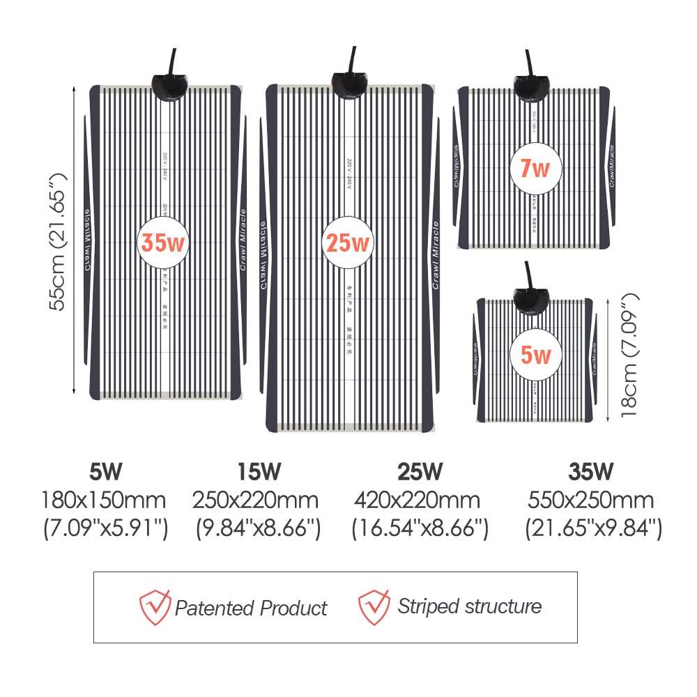 Tapete de aquecimento de répte - Seedling Heat Mat avaliação e preço