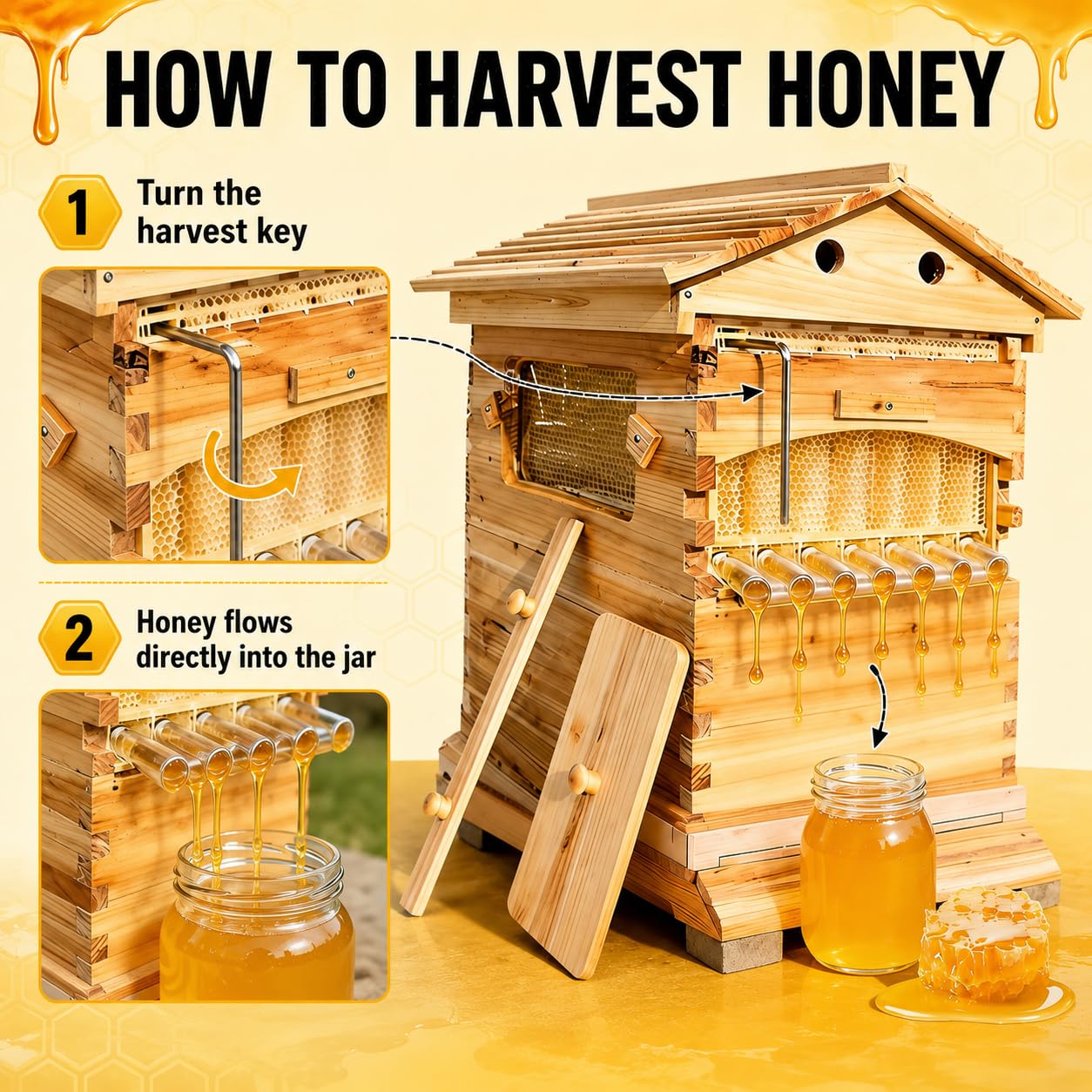 Caixa de madeira para colmeia  - Beehive Frame Wax avaliação e preço