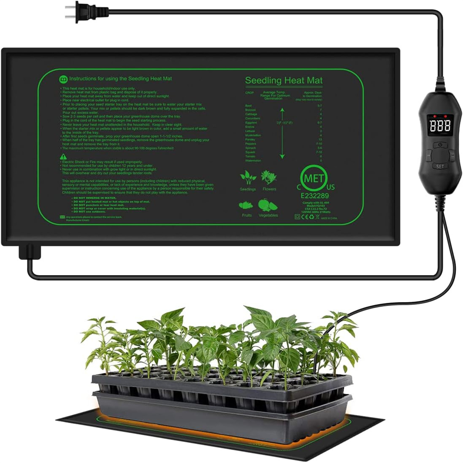 Tapete Térmico para Sementes c - Seedling Heat Mat avaliação e preço